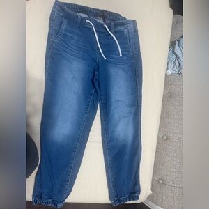 torrid Blue Ankle-Length Cropped Jeans